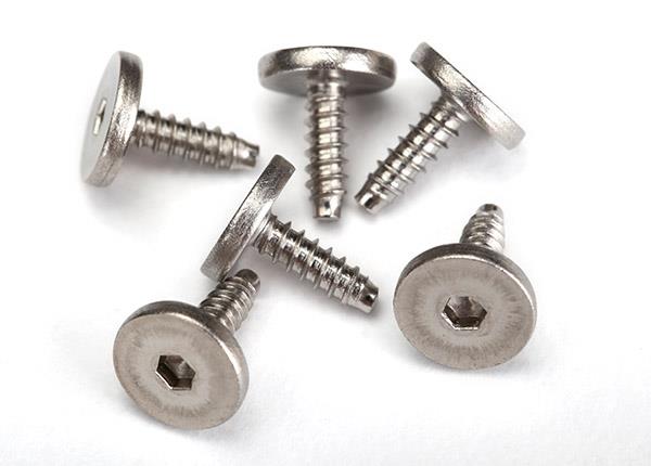 Traxxas Screws 2.6x8mm flathead machine self-tapping (hex drive)