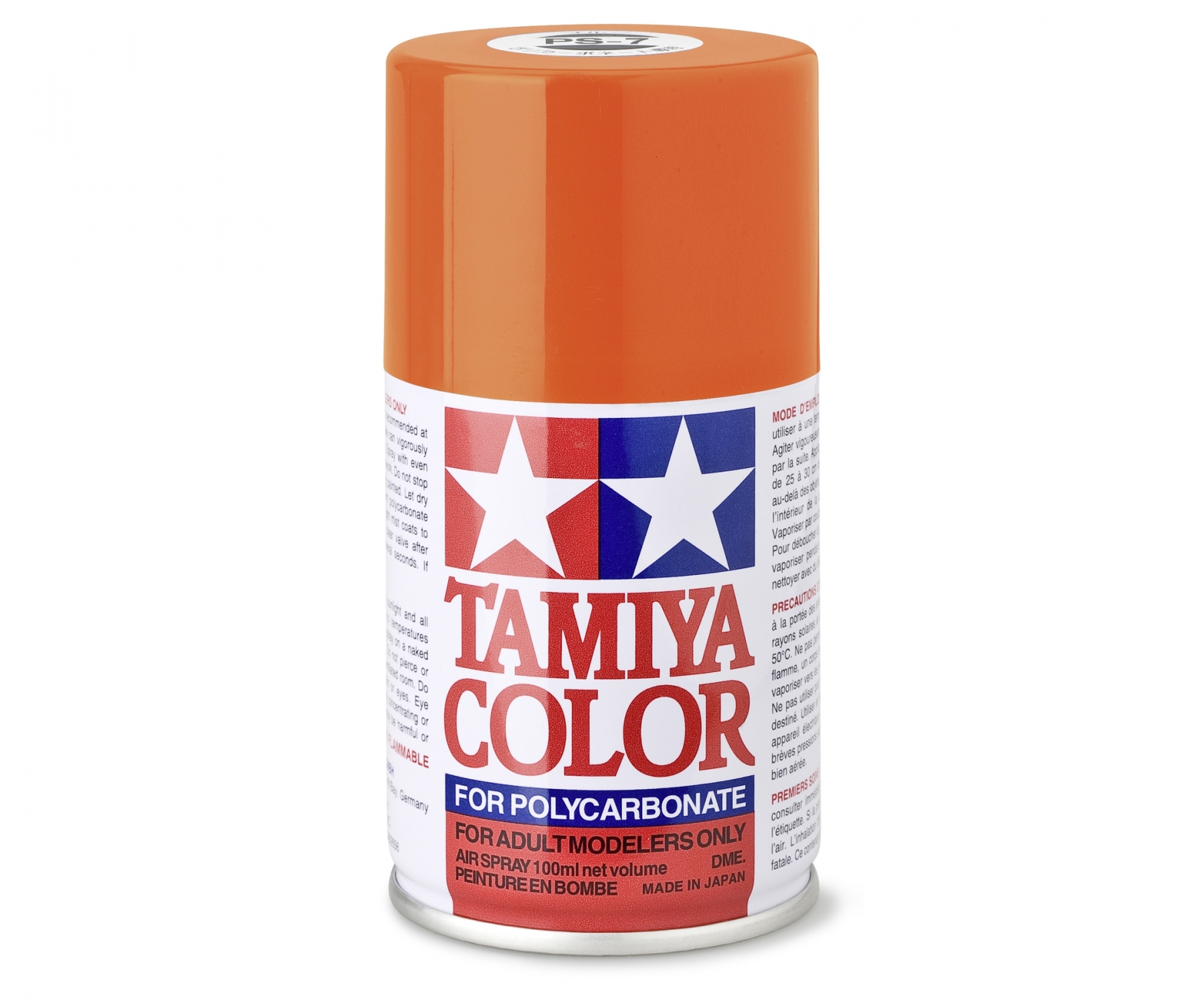 PS7 Spray Orange brillant 100ml Tamiya