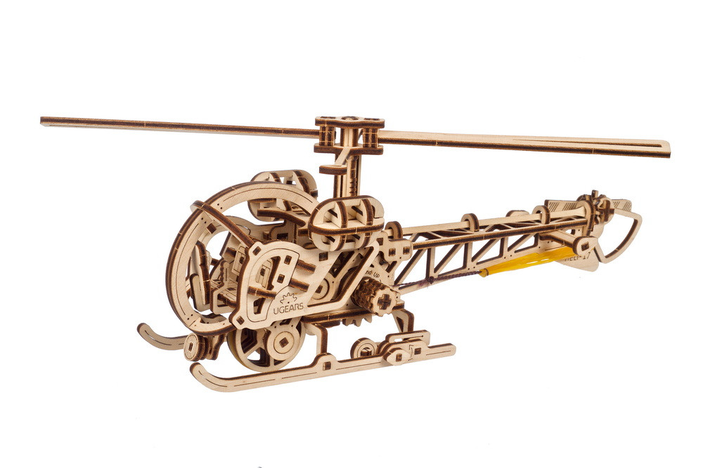 U-Gears  SMART Mini Helikopter mechanisch houten bouwpakket