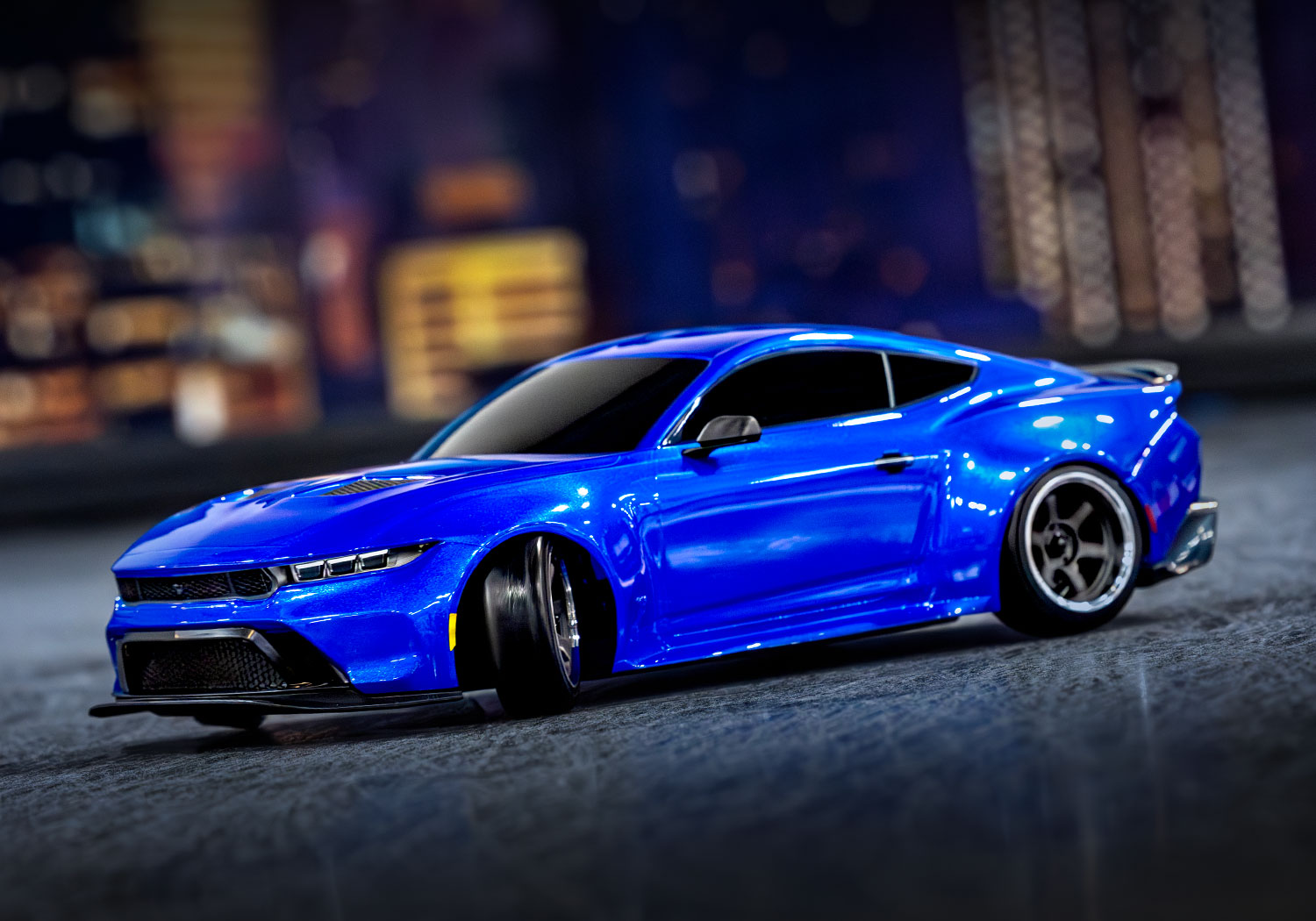 Traxxas 4-TEC 2024 Ford Mustang RWD Drift Car RTR 1/10 Blue