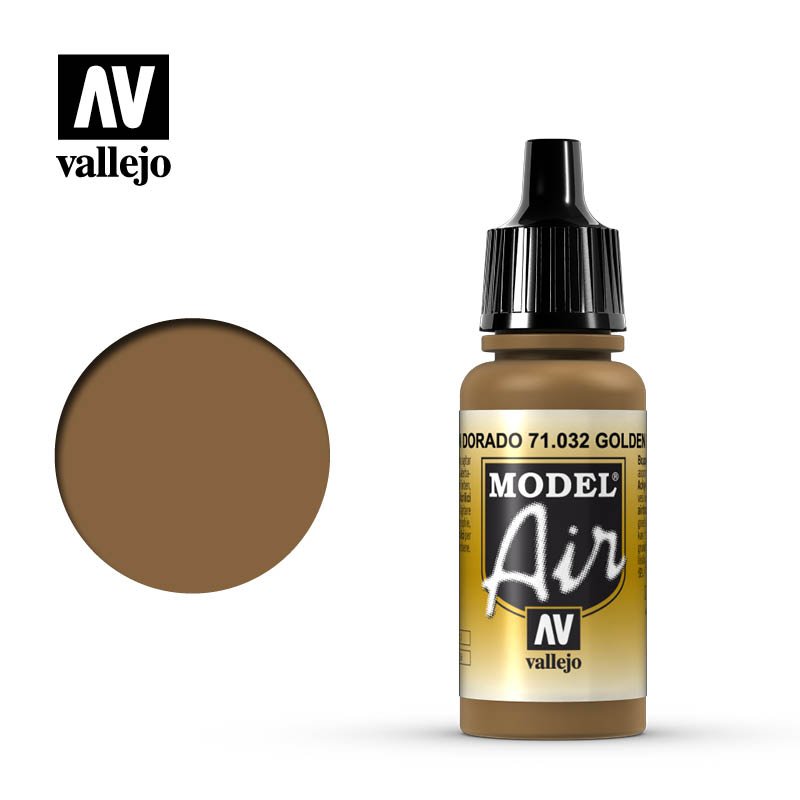 71032 Vallejo Golden Brown Model Air 17ml