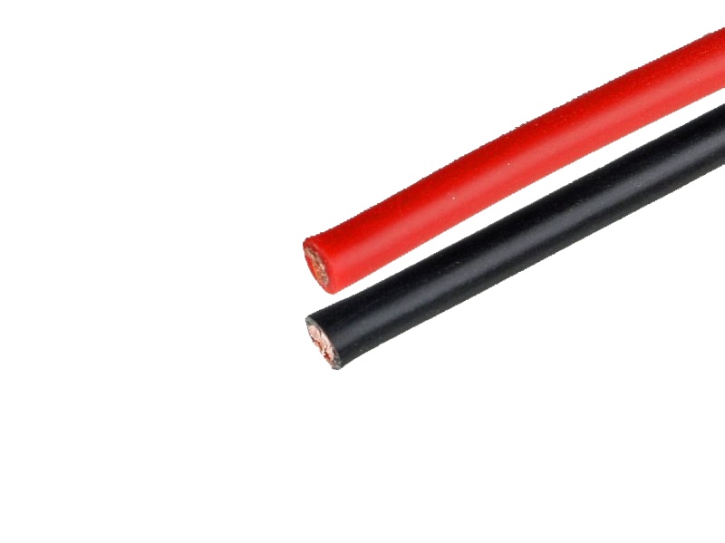 D-Power Siliconen Kabel 6.0qmm Rood & Zwart
