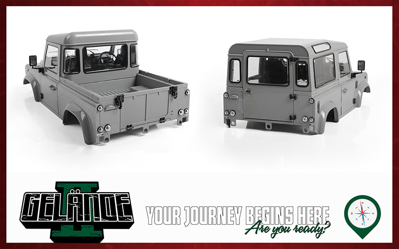 RC4WD Gelande II Truck Kit with 2015 Land Rover Defender D90 Body Set 1/10