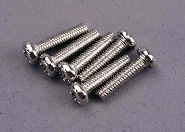 Traxxas Screws 3x12mm roundhead machine (6)