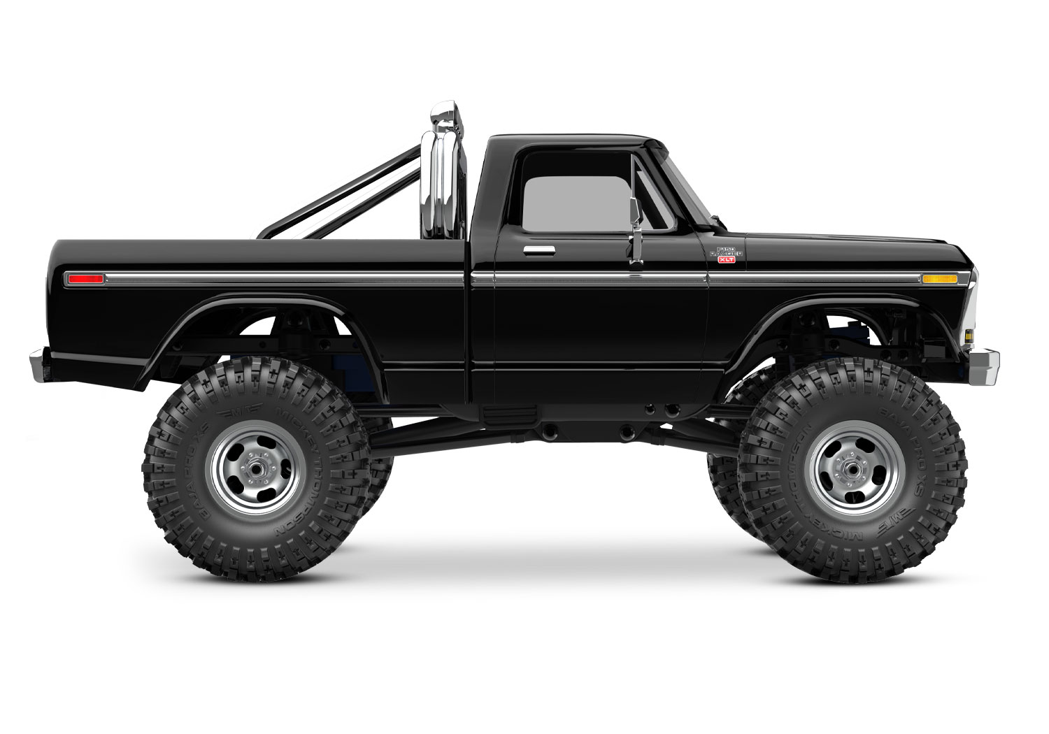 Traxxas TRX-4M High Trail Ford F-150 Ranger XLT Truck 4WD Electric Scale and Trail Crawler with TQ 1/18 Black