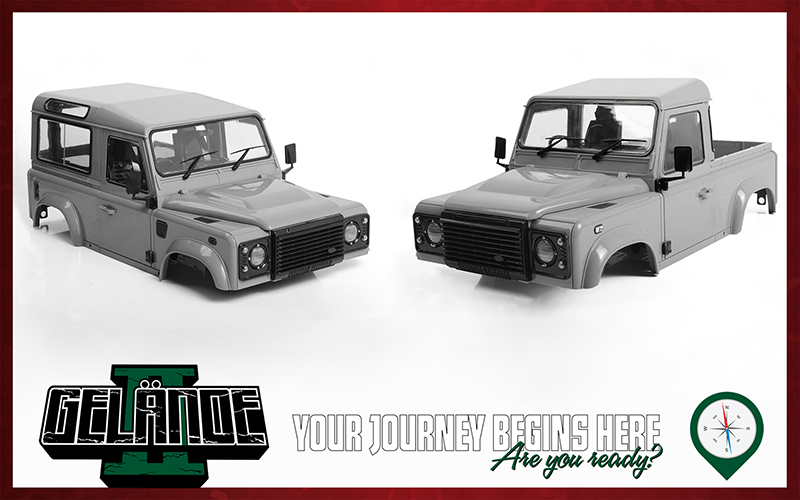 RC4WD Gelande II Truck Kit with 2015 Land Rover Defender D90 Body Set 1/10