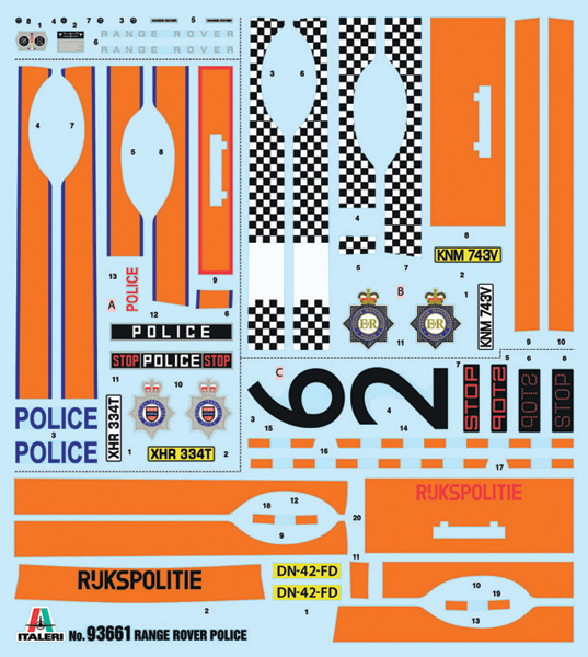 Italeri Ranger Rover Police 1/24