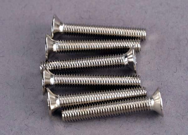 Traxxas Screws 3x20mm countersunk machine screws (6)