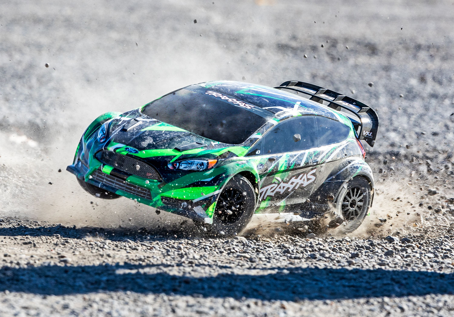 Traxxas Ford Fiesta ST Rally VXL 4x4 TQ 1/10 Scale Brushless Rally Car Green