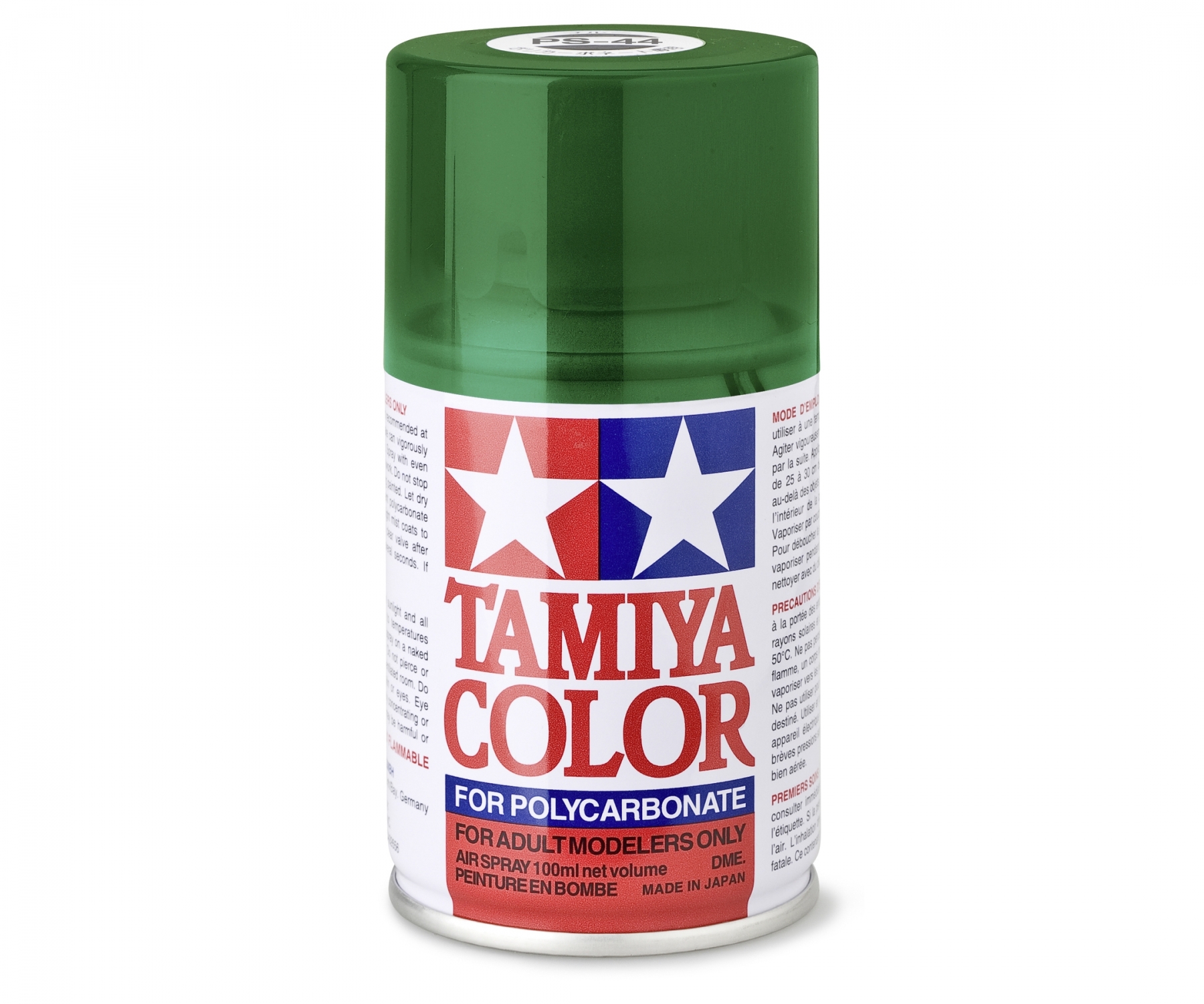 PS44 Spray Translucent Green brillant 100ml Tamiya