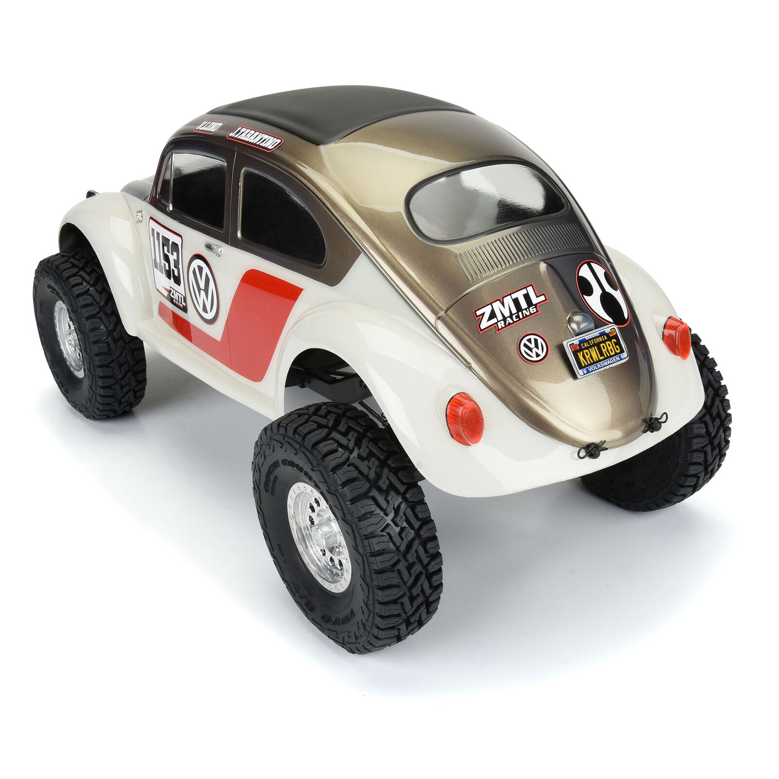 Proline Volkswagen Beetle Clear Body for 313mm Wheelbase Crawlers 1/10