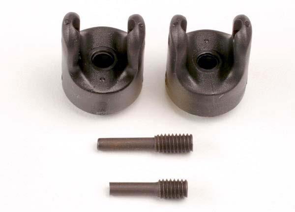 Traxxas Transmission output yokes (Heavy-duty) (2)/ set screw yoke pins, M4/10 (1) & M4/18.5 (1)