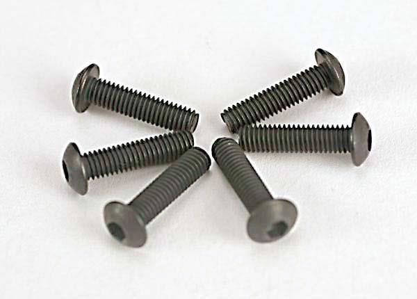 Traxxas Screws 3x12mm button-head machine (hex drive) (6)
