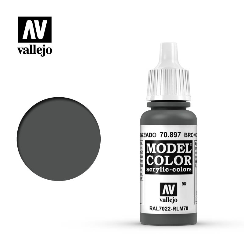 70897 Vallejo Bronze Green Model Color 17ml