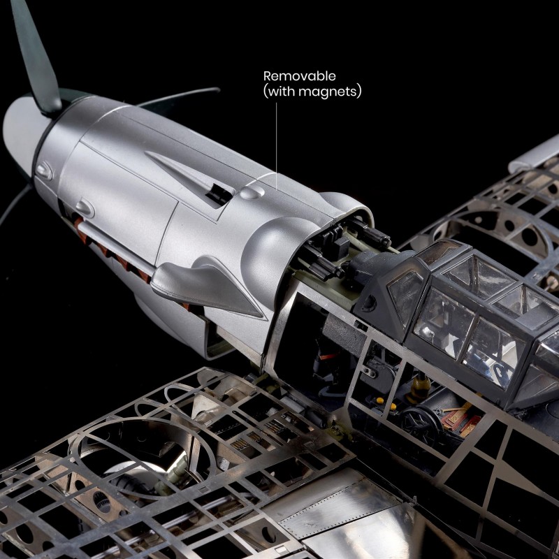 Artesania Latina Metal & Plastic Model: Messerschmitt Bf109G Aircraft 1/16