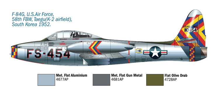 Italeri F-84 E/G Thunderjet 1/72