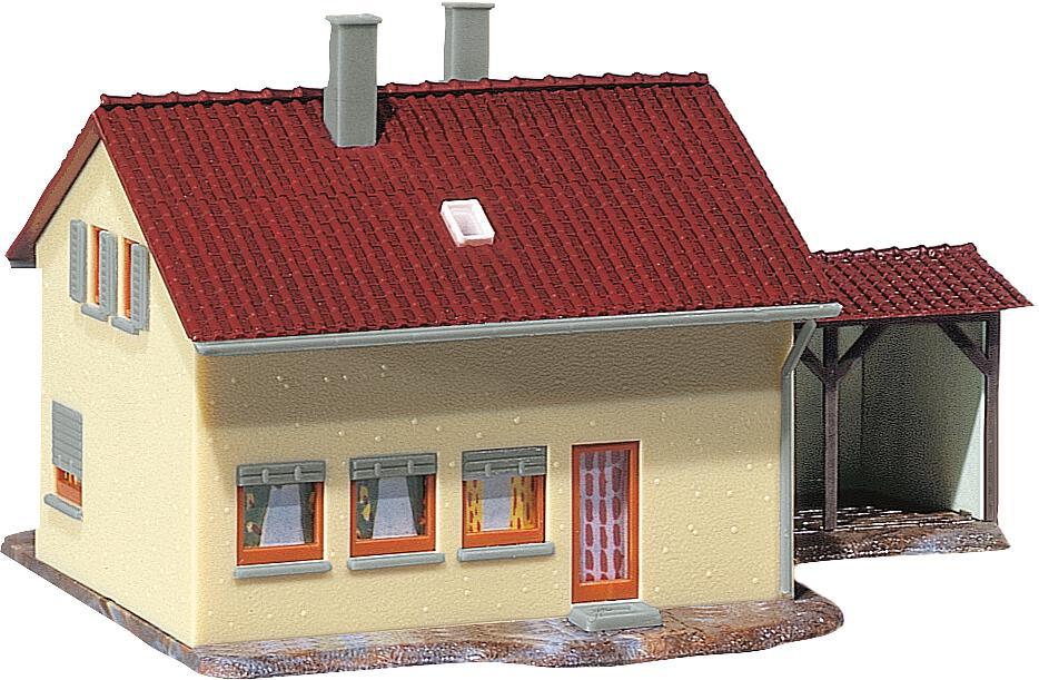 Faller Kolonistenhuis met aanbouw H0