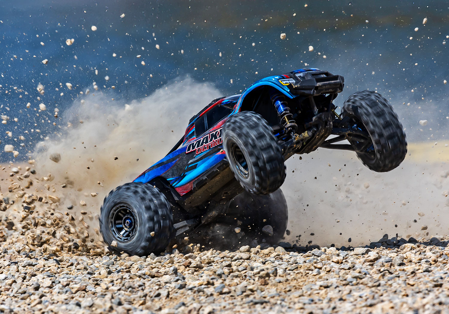 Traxxas Maxx Ultimate 4WD Brushless Electric Monster Truck VXL-4S TQi Blue 1/8