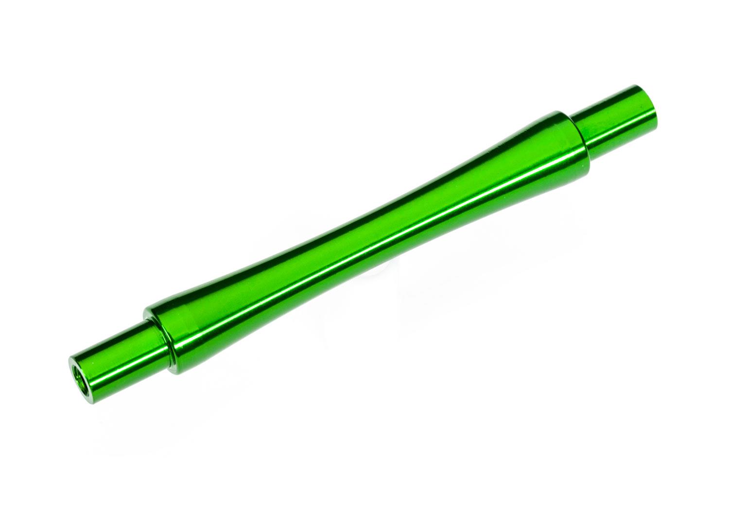 Traxxas Axle wheelie bar 6061-T6 aluminum (green-anodized) (1)/ 3x12 BCS (with threadlock) (2)