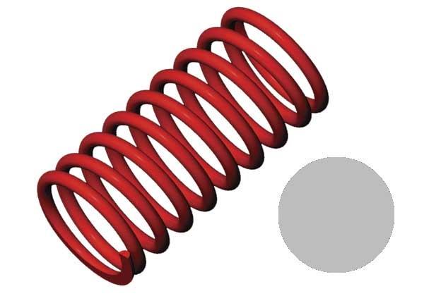 Traxxas Spring, shock (GTR) (4.9 rate silver) (std. front 120mm)