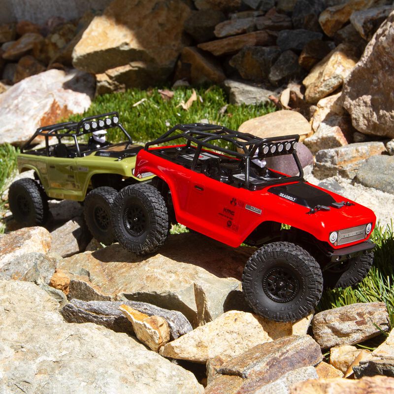 Axial SCX24 Deadbolt 4WD Brushed Rock Crawler RTR 1/24 Red