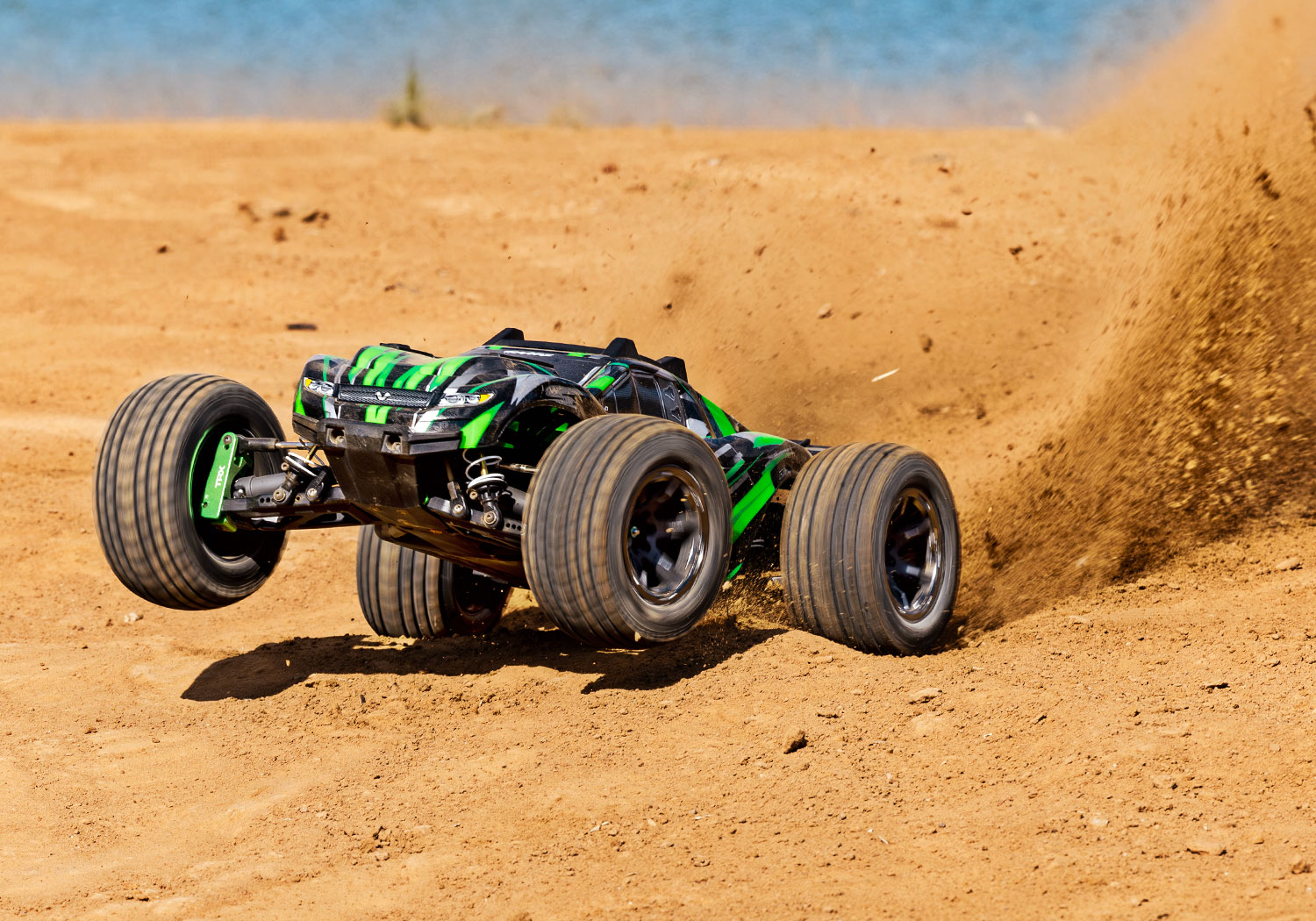 Traxxas Rustler 4X4 VXL ULTIMATE TQi TSM High-Performance Brushless Stadium Truck 1/10 Green
