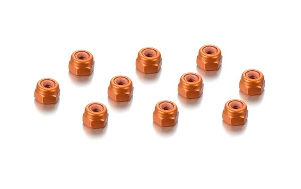 HUDY Alu Nut M3 - ORANGE (10)