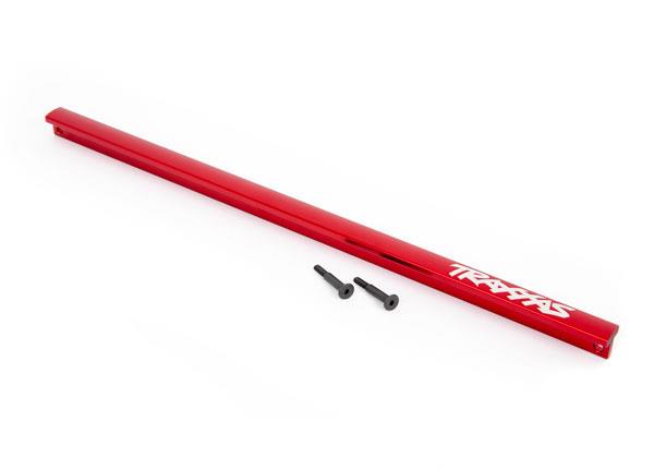 Traxxas Chassis brace (T-Bar) 6061-T6 aluminum (red-anodized)/ 3x16 SS (2)