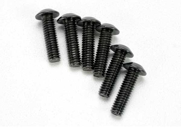 Traxxas Screws 4x14mm button-head machine (hex drive) (6)