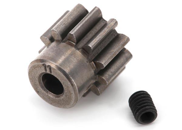Traxxas Gear, 11T Pinion (32-p) (steel) (fits 3.2mm shaft)/ set screw