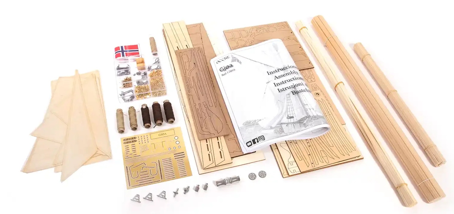 Occre Gjøa modelschip Amundsens Poolschip 1/45
