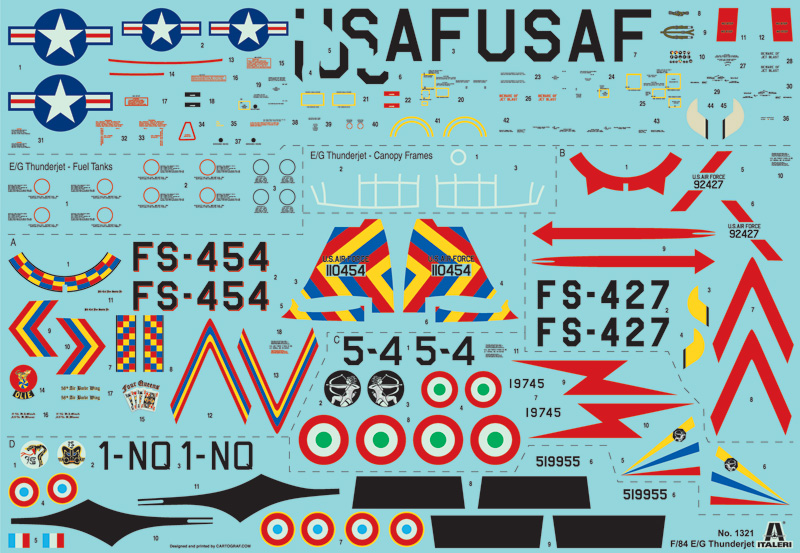 Italeri F-84 E/G Thunderjet 1/72