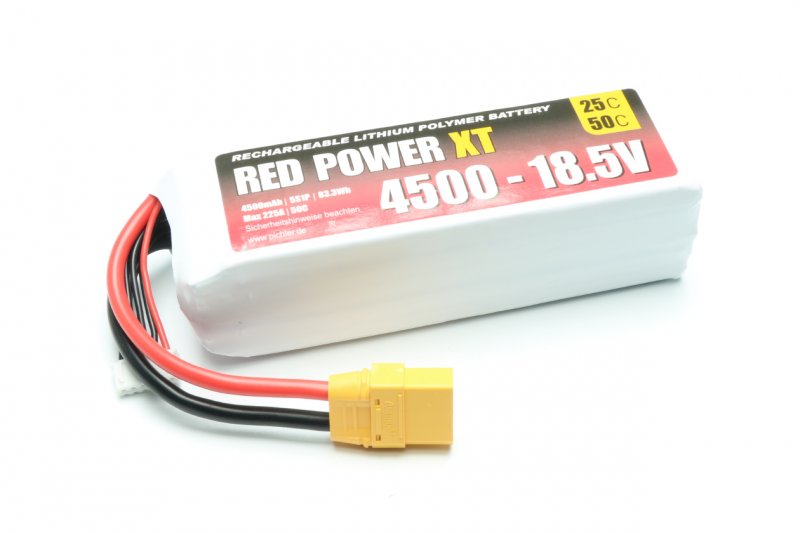 Red Power XT LiPo Accu 18.5 Volt 4500mAh XT90/XH