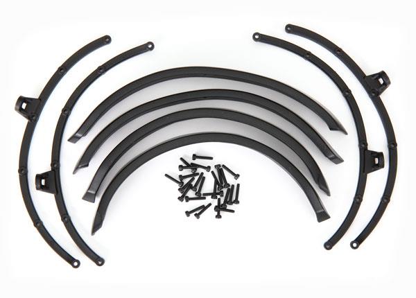 Traxxas Fender flares front & rear (2 each)/ flare mounts (4)/ 2x8 CS (24) (fits #9211 body)