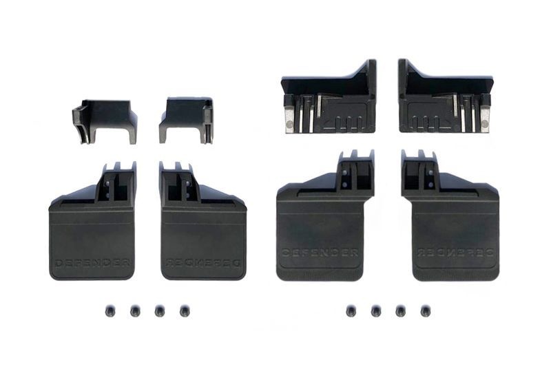 GPM TRX4 Polyurethane Front and Rear Mud Flaps Upgrade Kit Roadtech Scale Accesoires TRX4 Defender Black