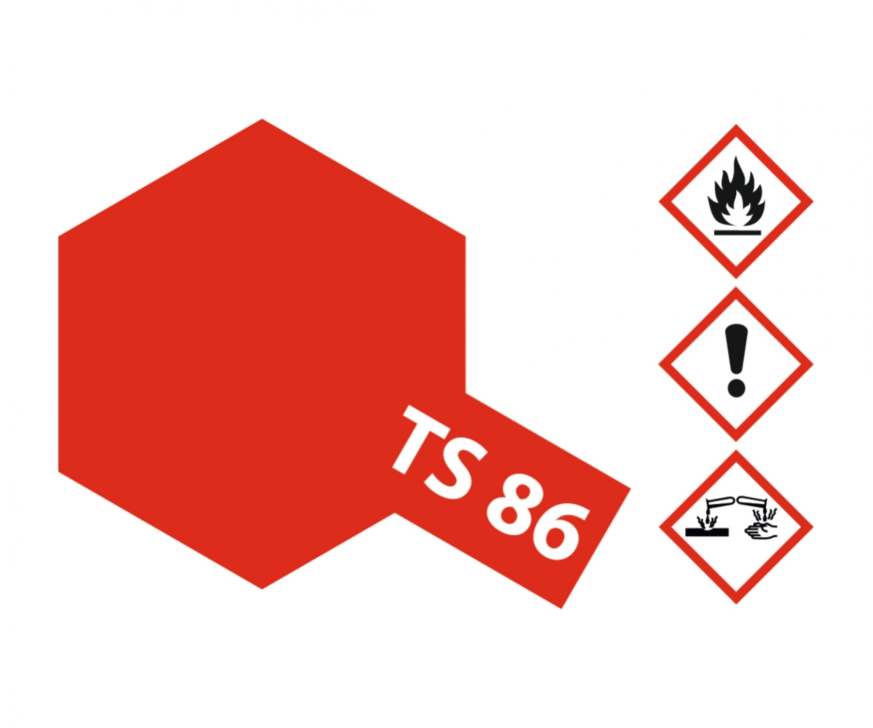TS86 Spray Brilliant Red brillant 100ml Tamiya
