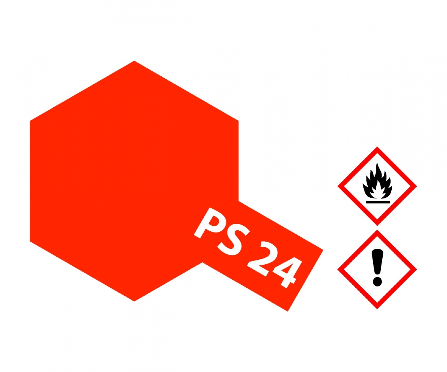 PS24 Spray Fluorescent Orange brillant 100ml Tamiya