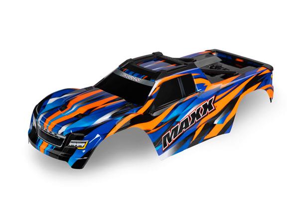 Traxxas Body Maxx orange (painted decals applied) (fits Maxx with extended chassis (352mm wheelbase))