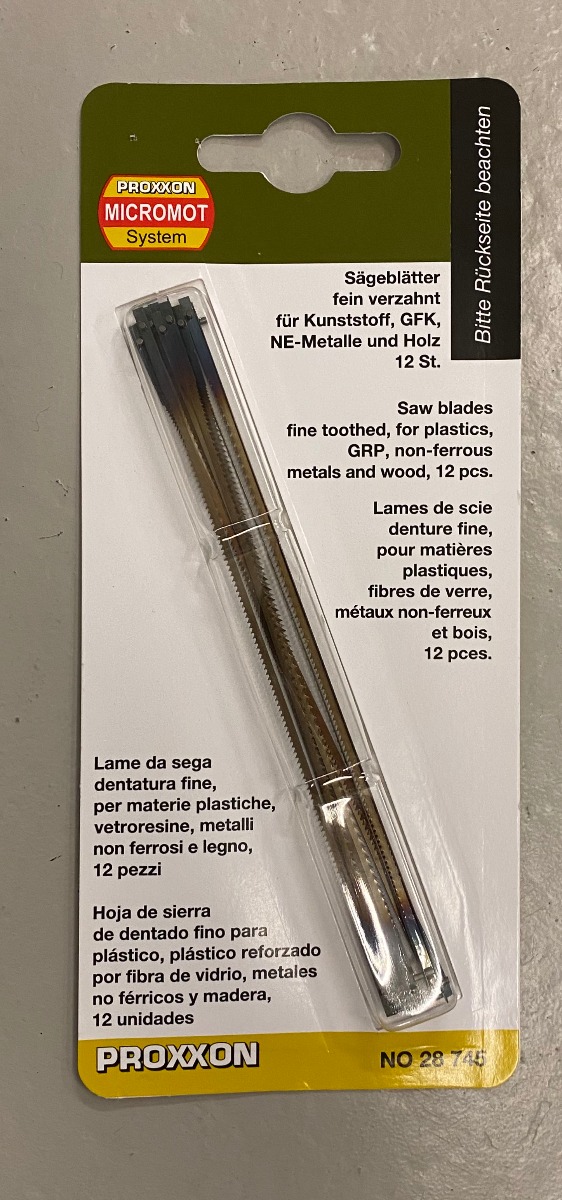 Proxxon Figuurzaagblad met dwarsstift fijn vertand (12)
