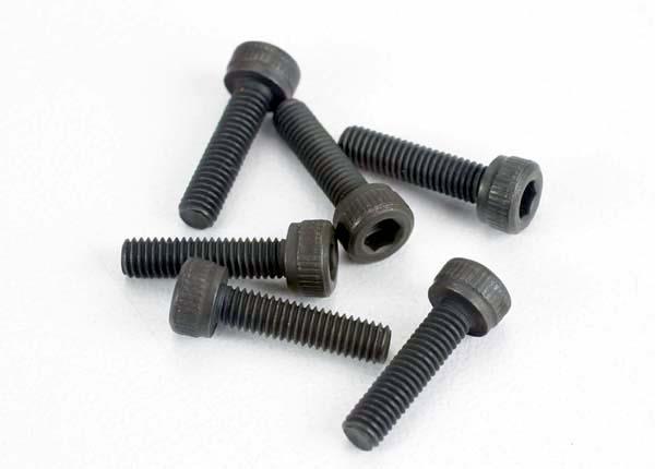 Traxxas Head screws, 3x12mm cap-head machine (hex drive) (6) (TRX® 2.5, 2.5R, 3.3)