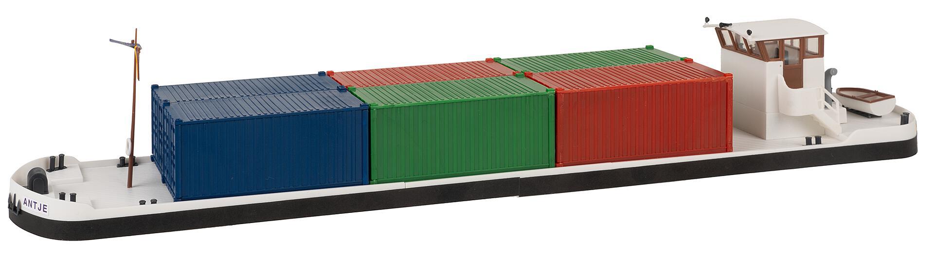 Faller Riviervrachtschip met Containers H0