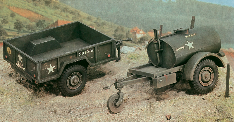 Italeri 250 gal.s Tank Trailer - M101 Cargo Trailer 1/35