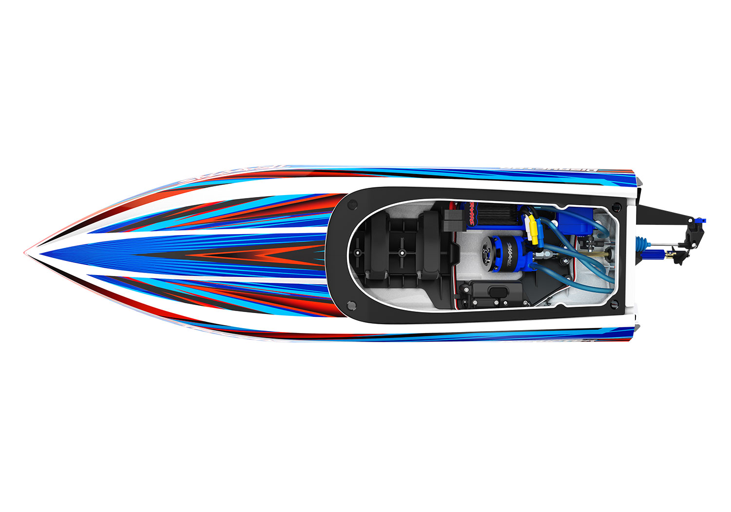 Traxxas Disruptor 4S 40+ MPH High-Performance Boat Blue