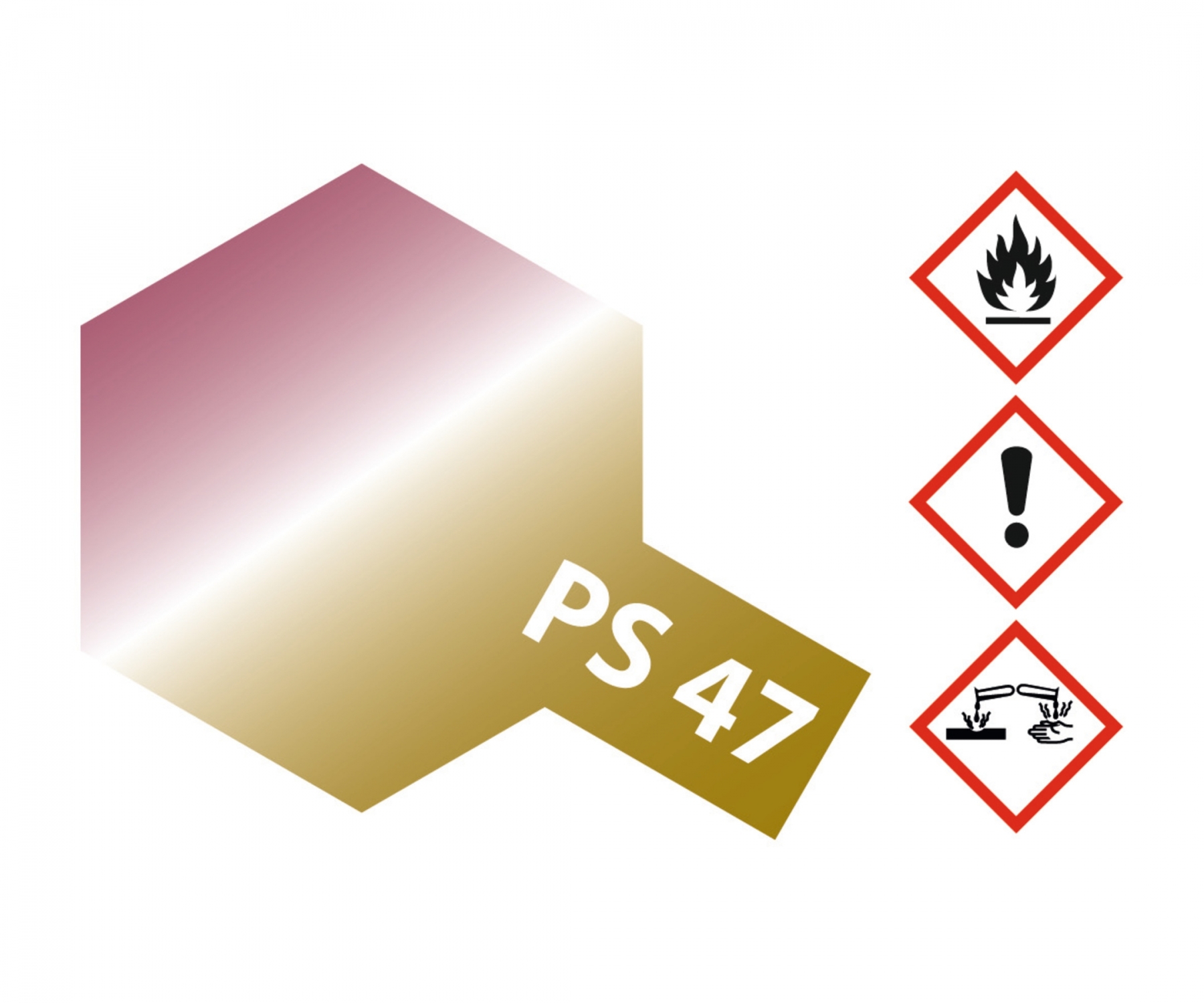 PS47 Spray Iridescent Pink/Gold brillant 100ml Tamiya