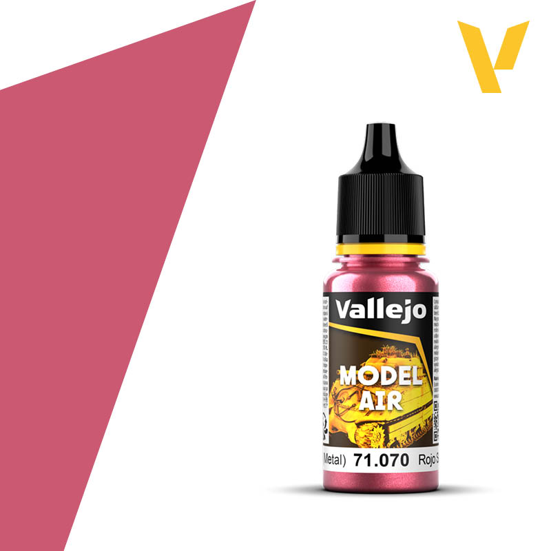 71070 Vallejo Signal Red Metallic Model Air 18ml