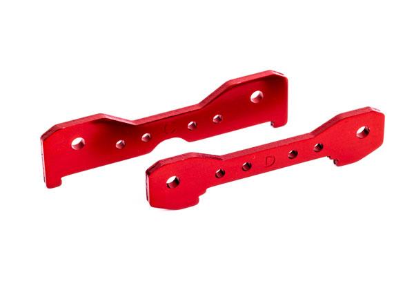 Traxxas Tie bars, rear, 6061-T6 aluminum (red-anodized)