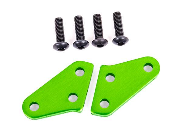 Traxxas Steering block arms (aluminum green-anodized) (2) (fits #9537 and 9637 steering blocks)