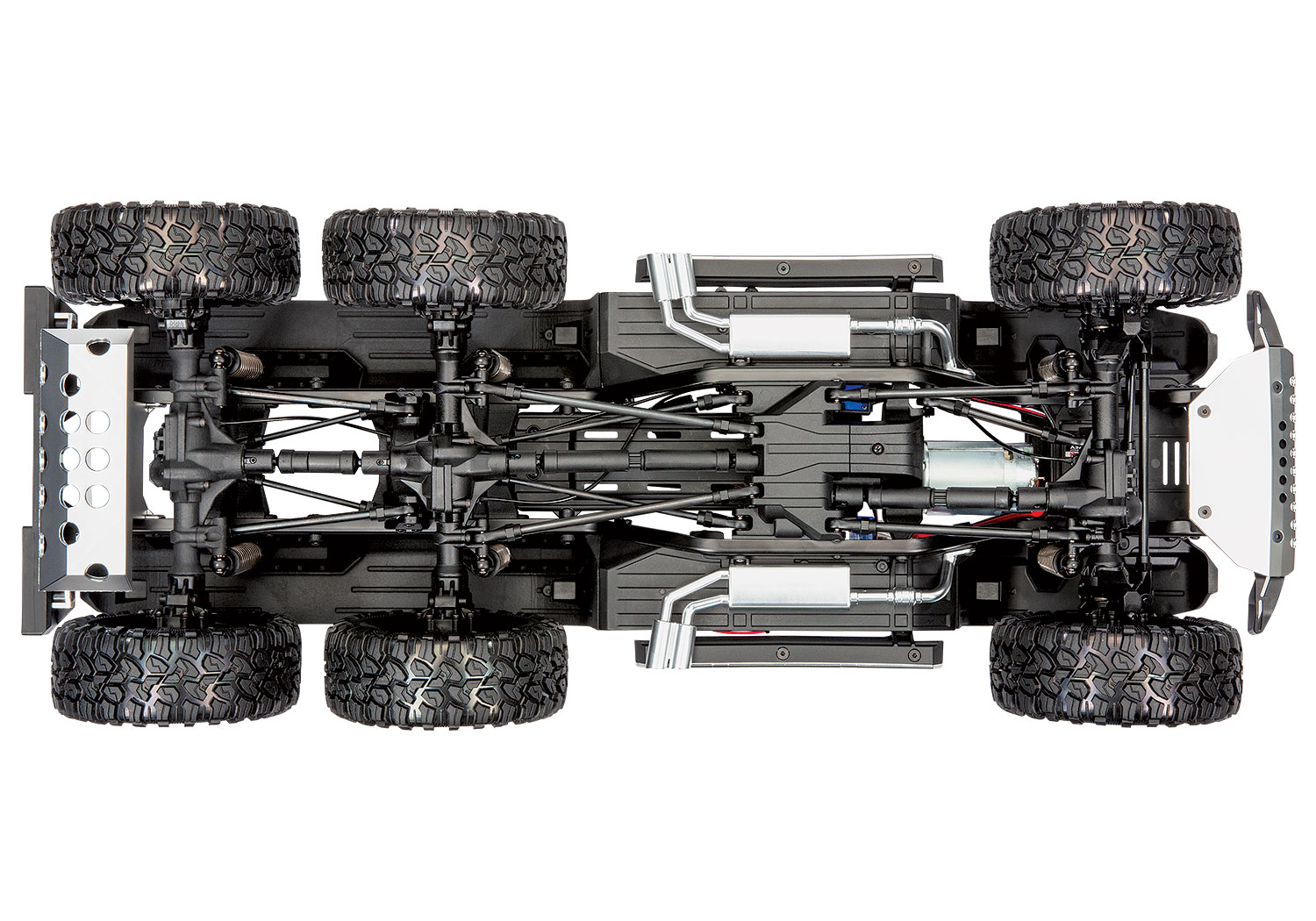 Traxxas TRX-6 Mercedes-Benz G 63 AMG 6X6 Electric Trail Truck RTR 1/10 Clipless Flat Silver