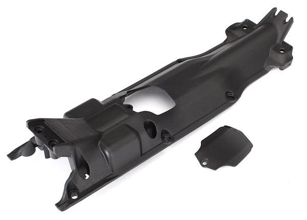Traxxas Skidplate transmission nylon (black)/ cover