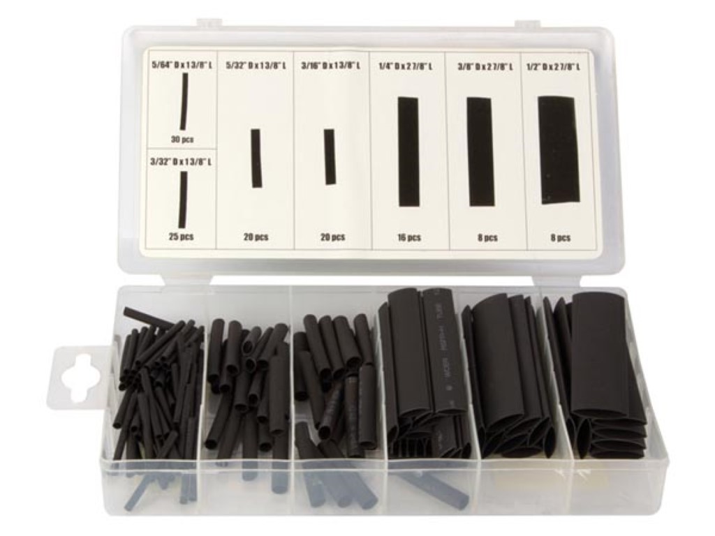 Velleman Krimpkous assortiment zwart 127 Delig